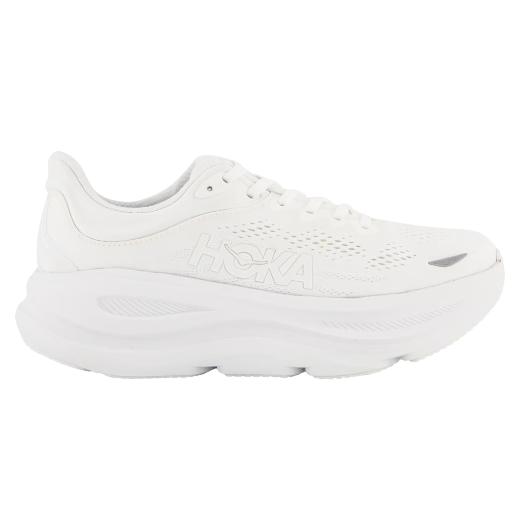 HOKA Bondi 9 Womens FOOTWEAR - Womens Neutral Cushioned WHITE/WHITE