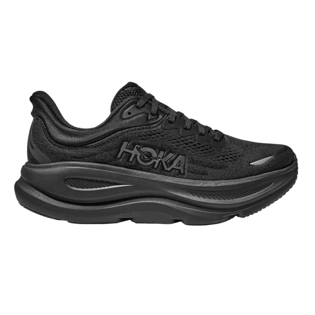 Hoka Bondi 9 Womens Wide FOOTWEAR - Womens Neutral BLACK / BLACK