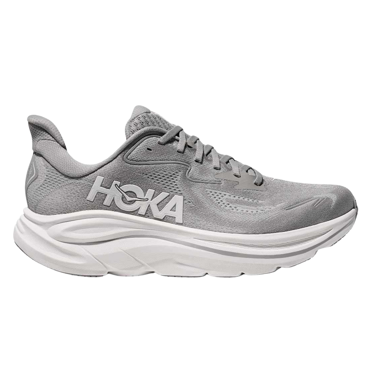 HOKA Clifton 10 Wide Mens FOOTWEAR - Mens Neutral STELLAR GREY/STARDUST