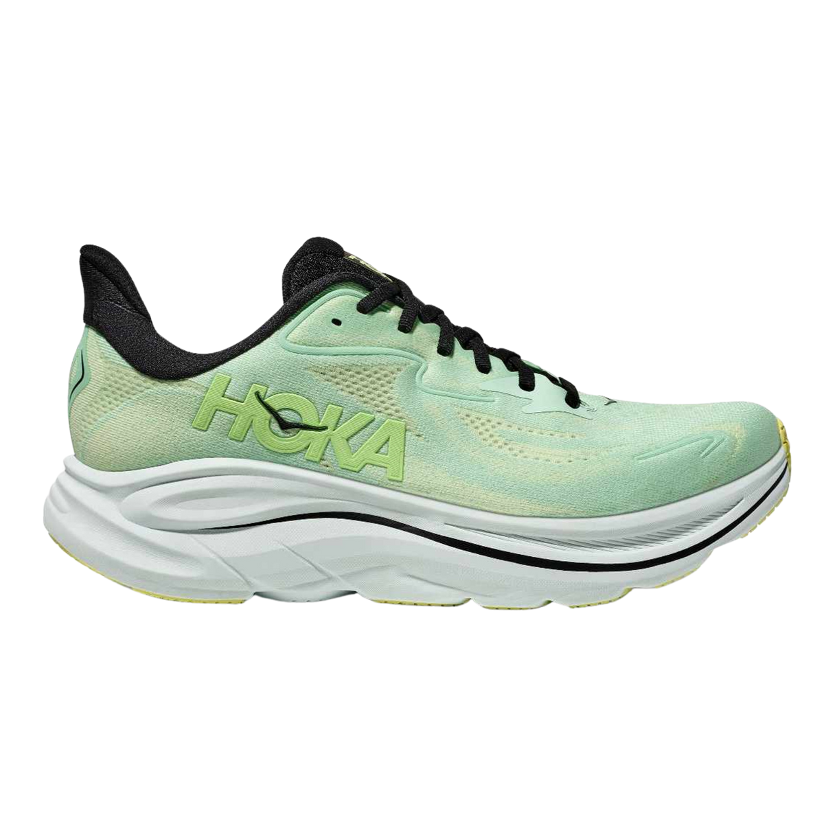 HOKA Clifton 10 Mens FOOTWEAR - Mens Neutral MINT FLUORITE/LUNA MOTH