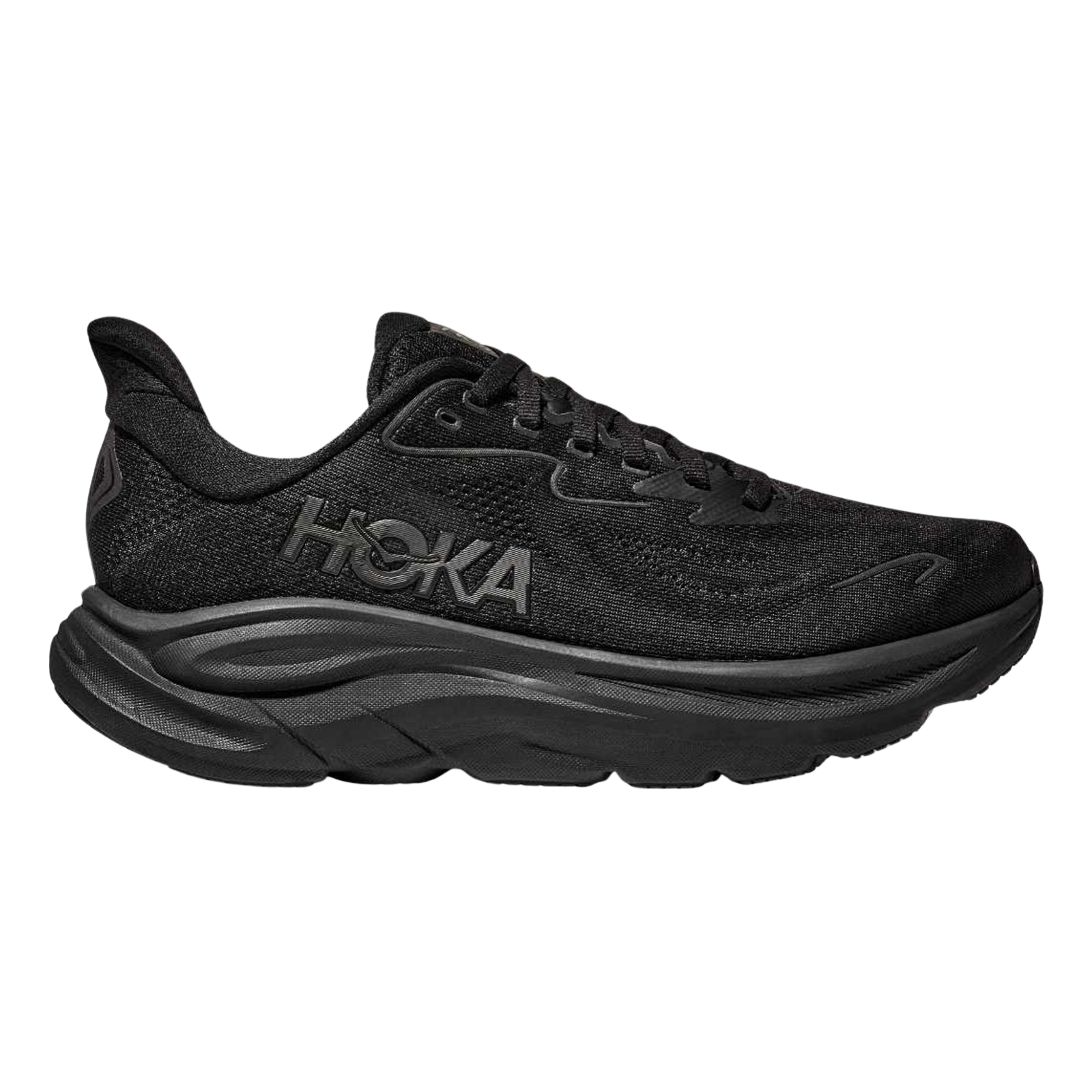 HOKA Clifton 10 Wide Mens FOOTWEAR - Mens Neutral BLACK/BLACK