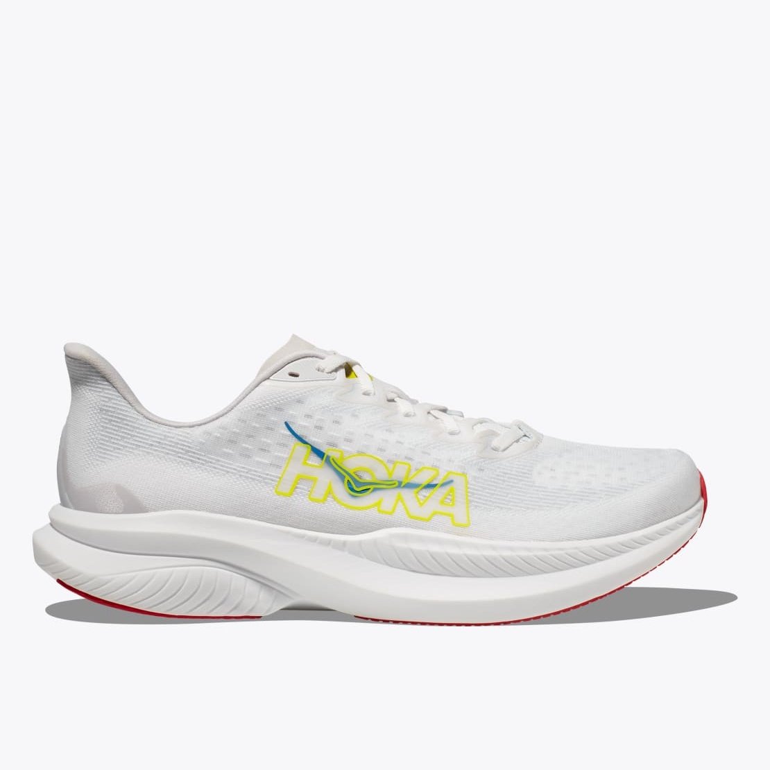 HOKA Mach 6 Mens FOOTWEAR - Mens Lightweight WHITE/NIMBUS CLOUD