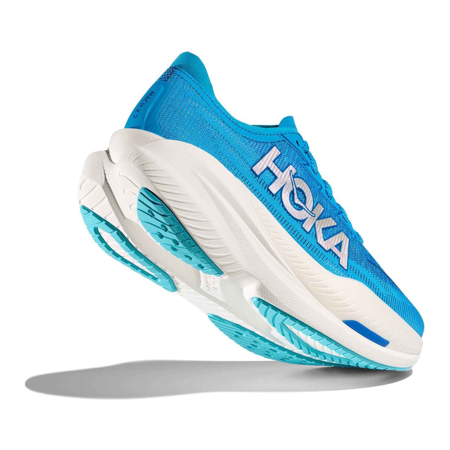 HOKA Mach X2 Wide Mens FOOTWEAR - Mens Lightweight SKYWARD BLUE/ELECTRIC COBALT