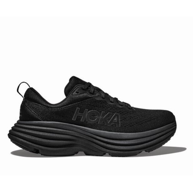 Hoka One One Bondi 8 Womens FOOTWEAR - Womens Neutral Cushioned BLACK/BLACK