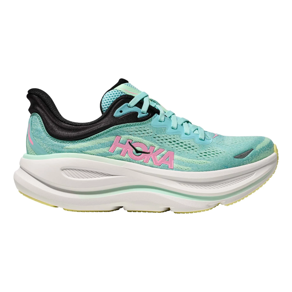 Hoka Bondi 9 Womens FOOTWEAR - Womens Neutral Cushioned BLUE SPARK/MINT FLOURITE MESH