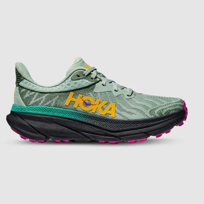 HOKA Challenger ATR 7 Womens FOOTWEAR - Womens Trail ALOE VERA / BLACK