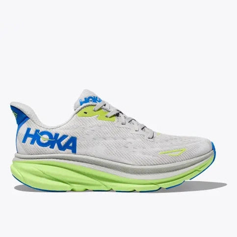 Hoka One One Clifton 9 Mens FOOTWEAR - Mens Neutral Cushioned STARDUST/ELECTRIC COBALT