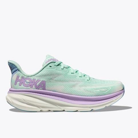 Hoka One One Clifton 9 Womens FOOTWEAR - Womens Neutral Cushioned SUNLIT OCEAN/LILAC MIST