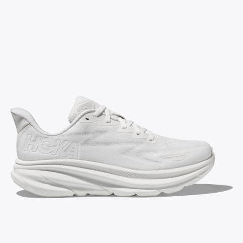 Hoka One One Clifton 9 Womens FOOTWEAR - Womens Neutral Cushioned WHITE/WHITE