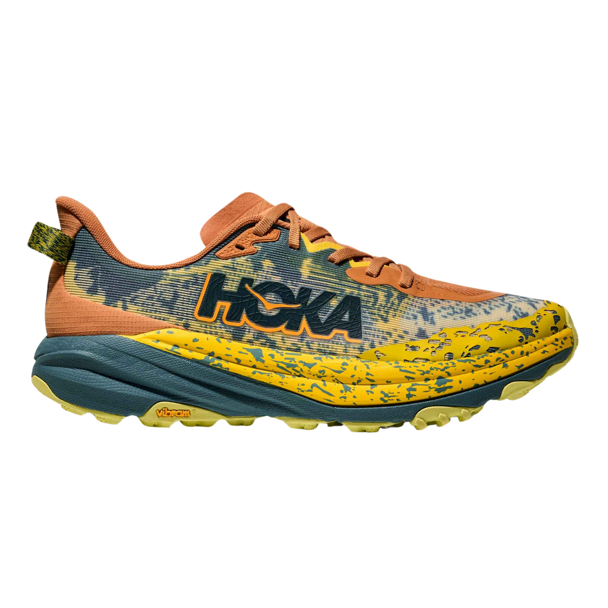 HOKA Speedgoat 6 Mens FOOTWEAR - Mens Trail TERRA COTTA / MOUNTAIN FOG