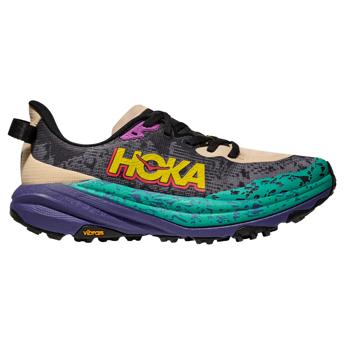 HOKA Speedgoat 6 Mens FOOTWEAR - Mens Trail OATMEAL/MOUNTAIN IRIS