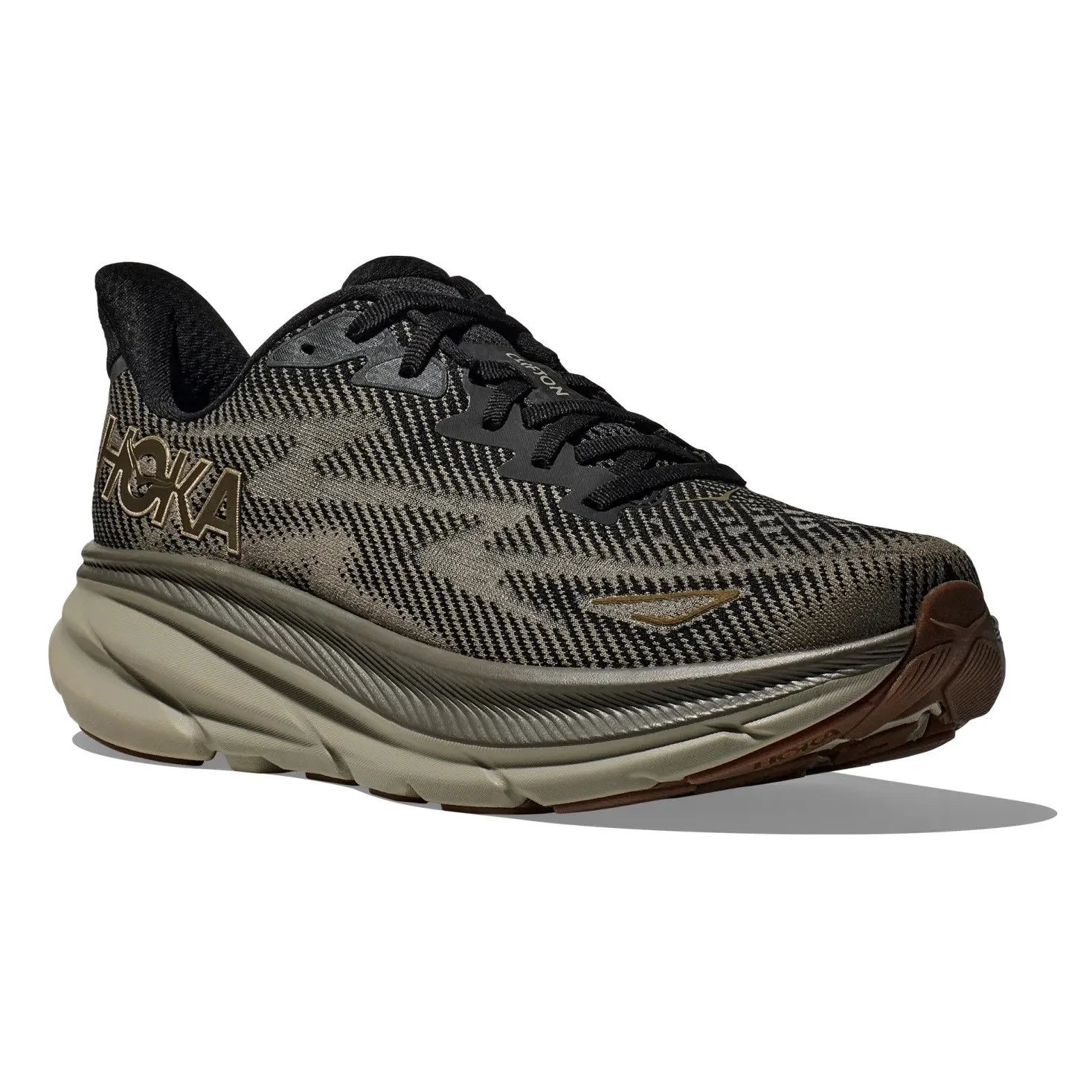 HOKA Clifton 9 Mens FOOTWEAR - Mens Neutral Cushioned BLACK/SLATE