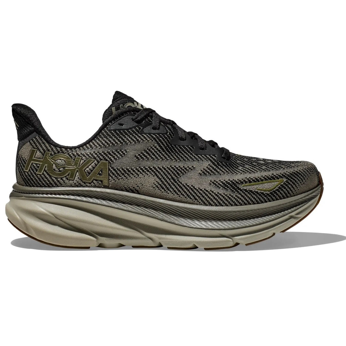 HOKA Clifton 9 Mens FOOTWEAR - Mens Neutral Cushioned BLACK/SLATE