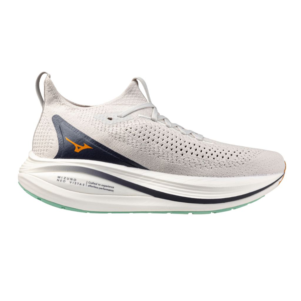 MIZUNO Neo Vista 2 Mens FOOTWEAR - Mens Lightweight NIMBUS CLOUD/TANGELO/BARITONE BLUE