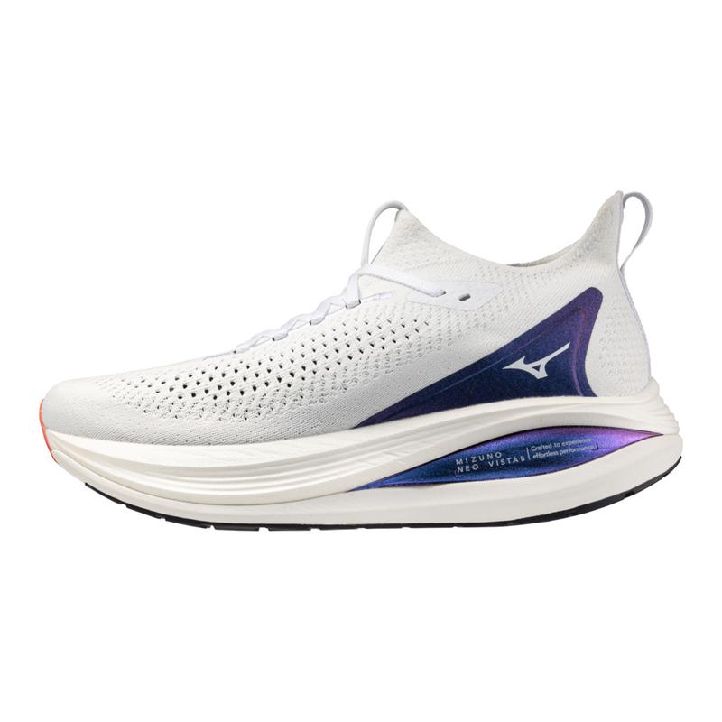 MIZUNO Neo Vista 2 Mens FOOTWEAR - Mens Lightweight WHITE/WHITE/IRIS BLOOM