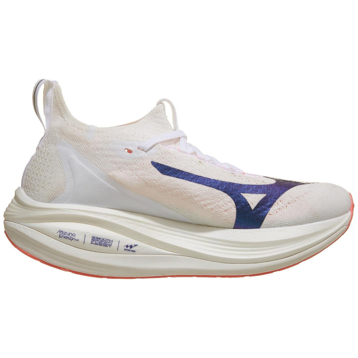 MIZUNO Neo Vista 2 Womens FOOTWEAR - Womens Lightweight WHITE/STRIKING CORAL/IRIS BLOOM