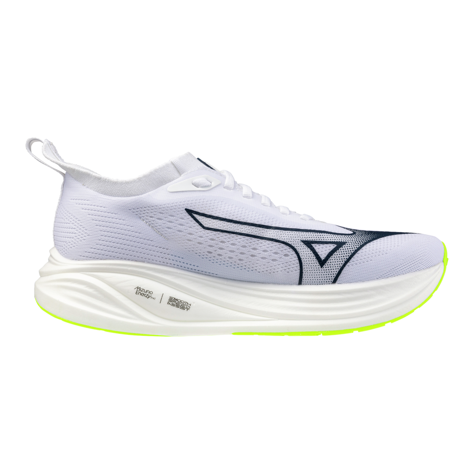 MIZUNO Neo Zen 2 Mens FOOTWEAR - Mens Everyday Training WHITE/ESTATE BLUE/LIGHTNING YELLOW