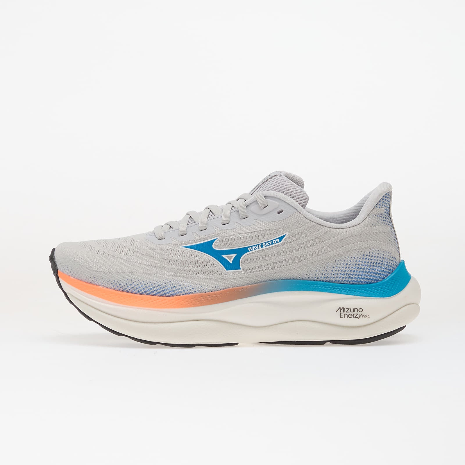 MIZUNO Wave Sky 9 Mens FOOTWEAR - Mens Neutral CLOUD SCAPE/BLUE JEWEL/LAVA ORANGE