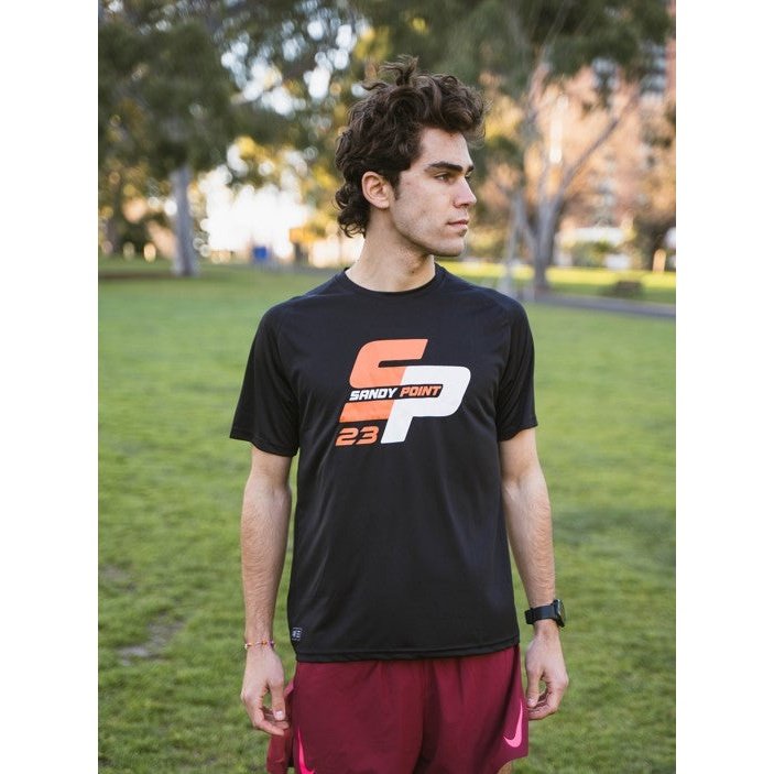 Sandy Point T-Shirt Mens 2023 Event Merchandise BLACK