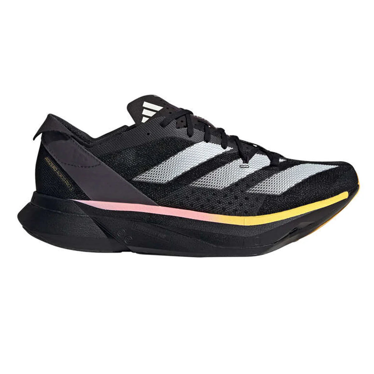 Adidas Adizero Adios Pro 3 Mens FOOTWEAR - Mens Carbon Plate CRYSTAL WHITE/LUCID LEMON/BLUE BURST