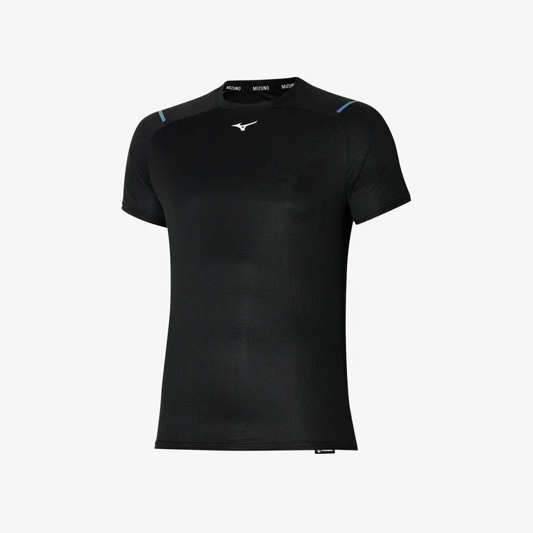 Mizuno Dry Aeroflow Tee APPAREL - Mens T-Shirts BLACK