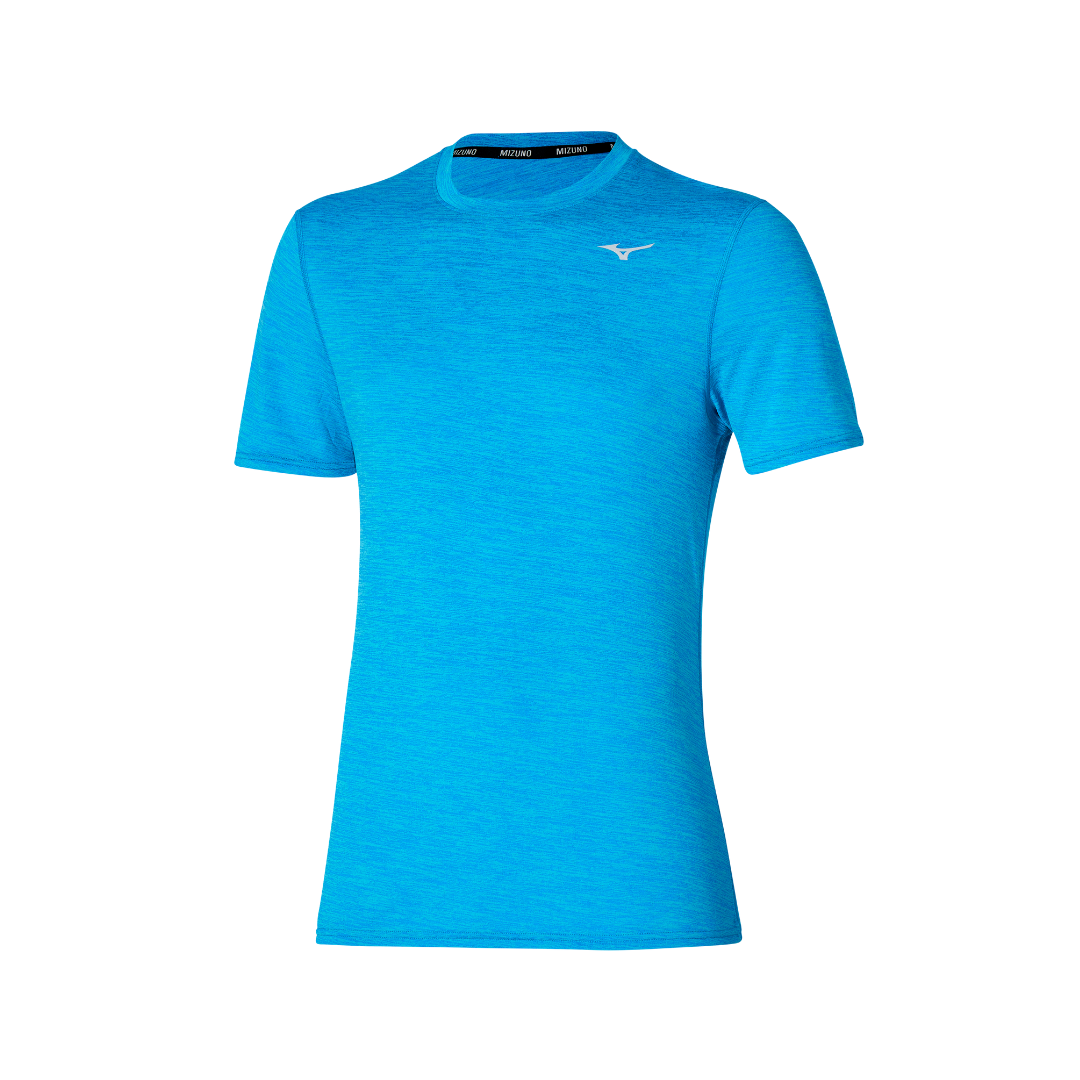 MIZUNO Impulse Core Tee Mens APPAREL - Mens T-Shirts PARISIAN BLUE