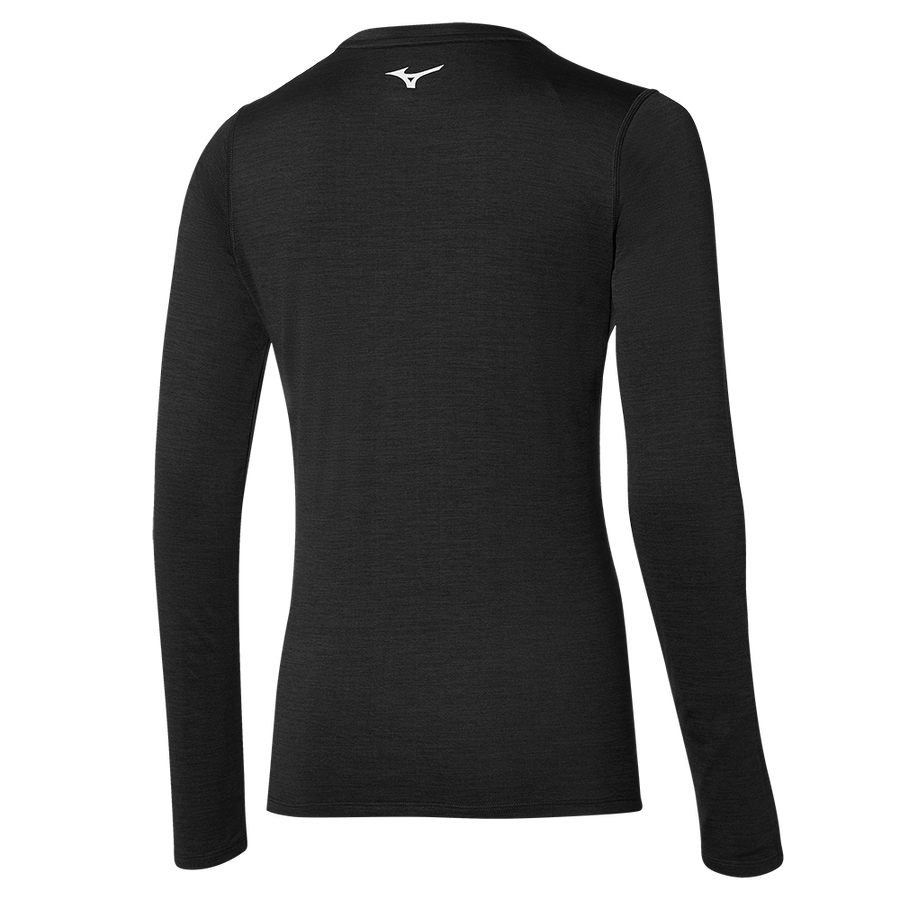 MIZUNO Impulse LS Tee Womens APPAREL - Womens Long Sleeve Tops BLACK