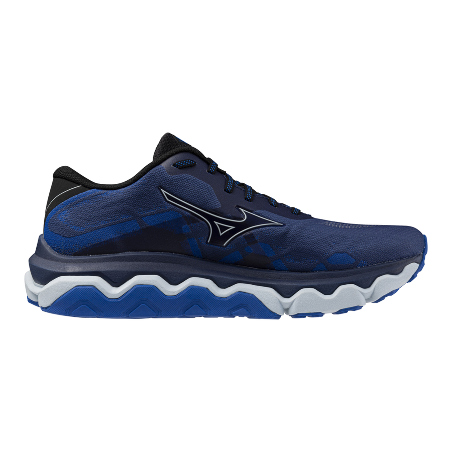 MIZUNO Wave Horizon 7 Mens FOOTWEAR - Mens Stability Cushioned ESTATE BLUE/PLEIN AIR/MUGEN BLUE