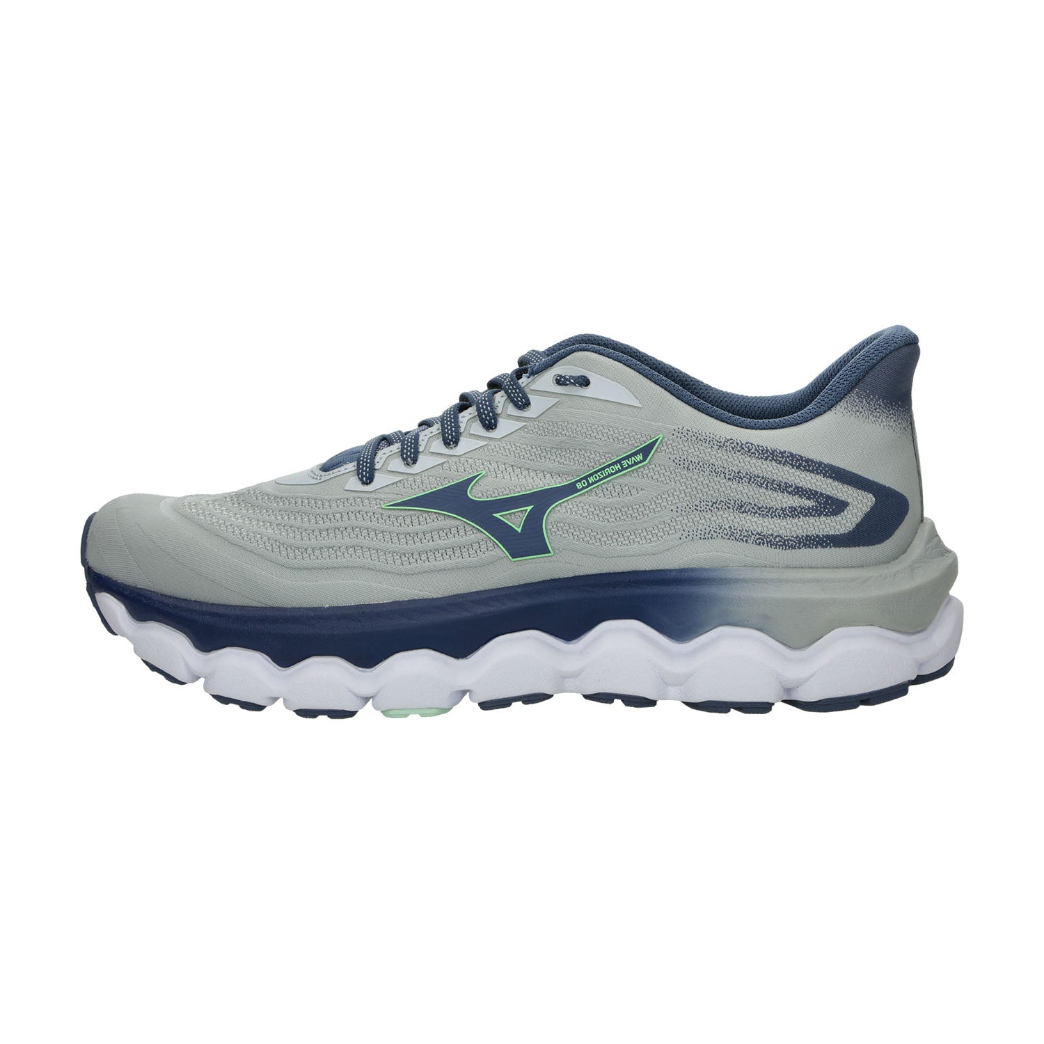 MIZUNO Wave Horizon 8 Mens FOOTWEAR - Mens Stability Cushioned PEARL BLUE/VINTAGE INDIGO/NEO MINT