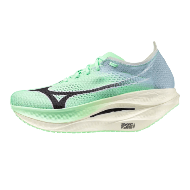 MIZUNO Wave Rebellion Pro 3 Unisex FOOTWEAR - Unisex Carbon Plate NEO MINT/BLACK