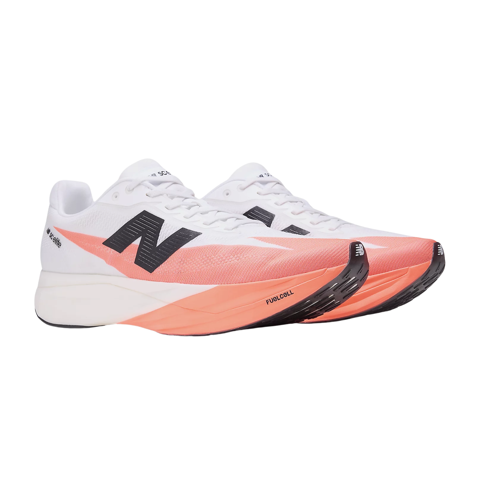 NEW BALANCE FuelCell SuperComp Elite v5 Mens FOOTWEAR - Mens Carbon Plate URGENT RED/WHITE/BLACK