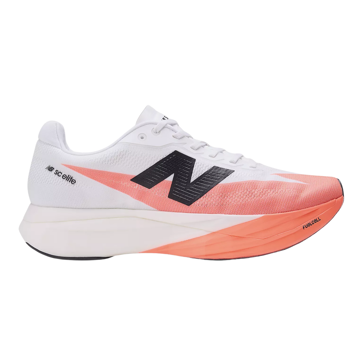 NEW BALANCE FuelCell SuperComp Elite v5 Wide (2E) Mens FOOTWEAR - Mens Carbon Plate URGENT RED/WHITE/BLACK