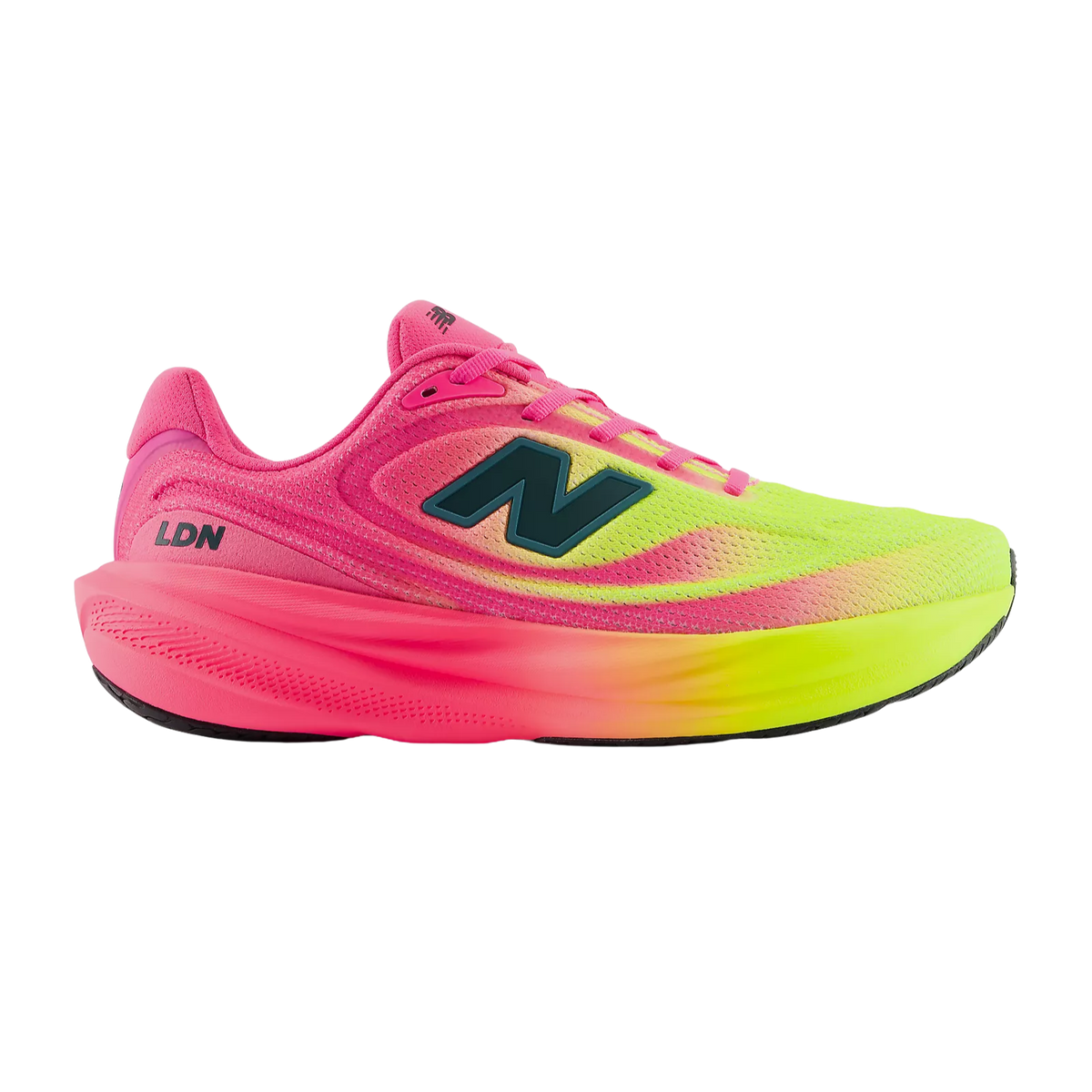 NEW BALANCE London Marathon 1080v15 Men's FOOTWEAR - Mens Neutral Cushioned ALKALINE GREEN/PINK HEAT