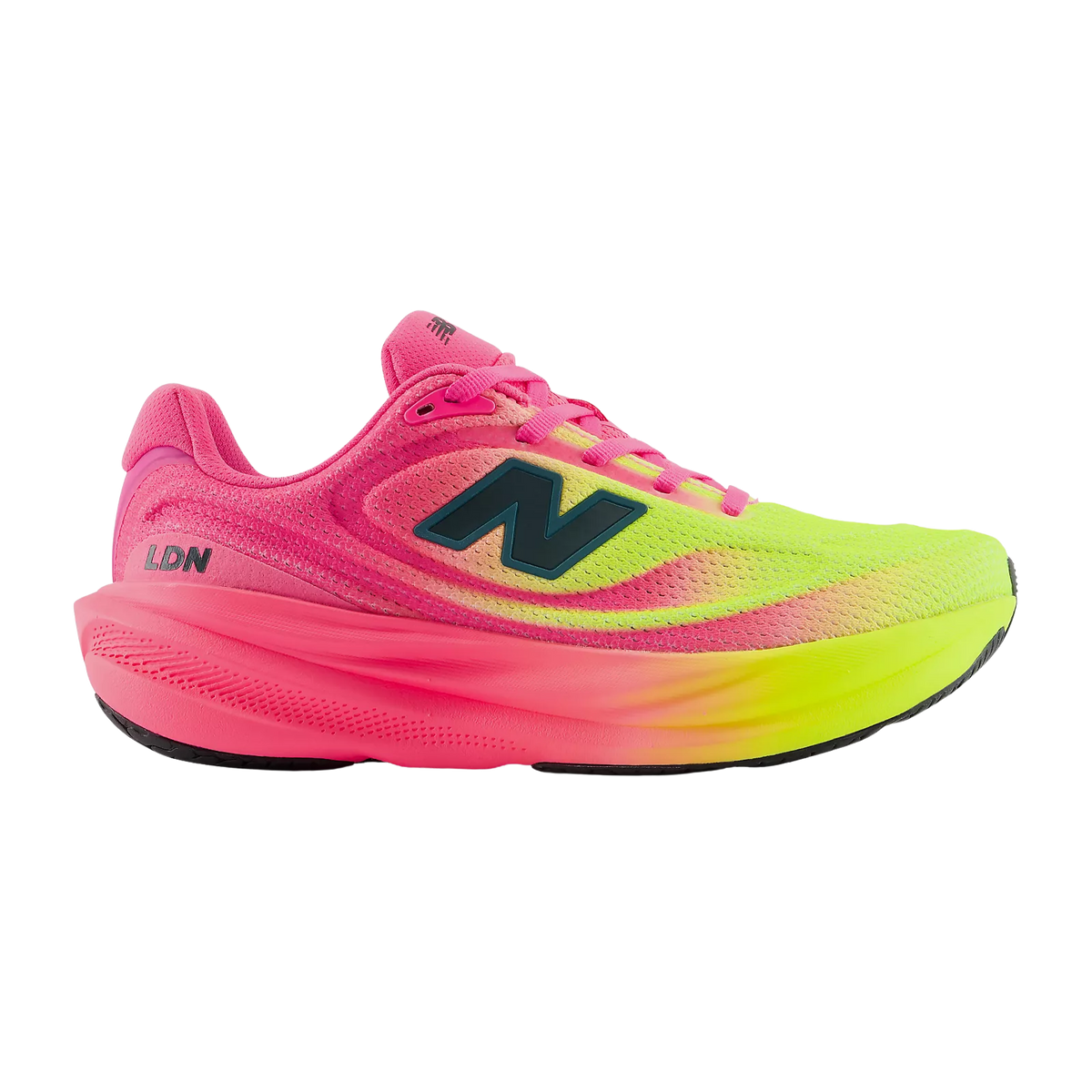 NEW BALANCE London Marathon 1080v15 Womens FOOTWEAR - Womens Neutral Cushioned PINK HEAT/ALKALINE GREEN
