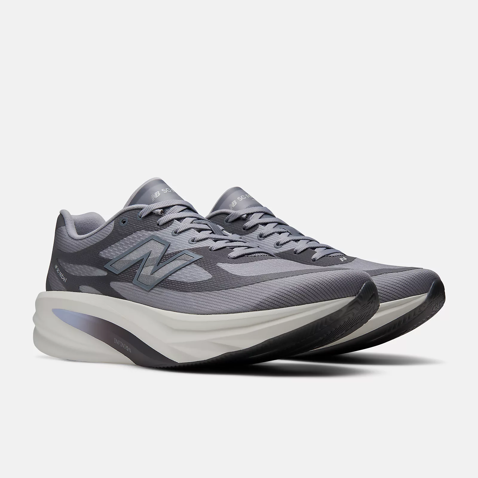 NEW BALANCE SuperComp Rebel Mens FOOTWEAR - Mens Carbon Plate DIGITAL MIST / GREY MATTER