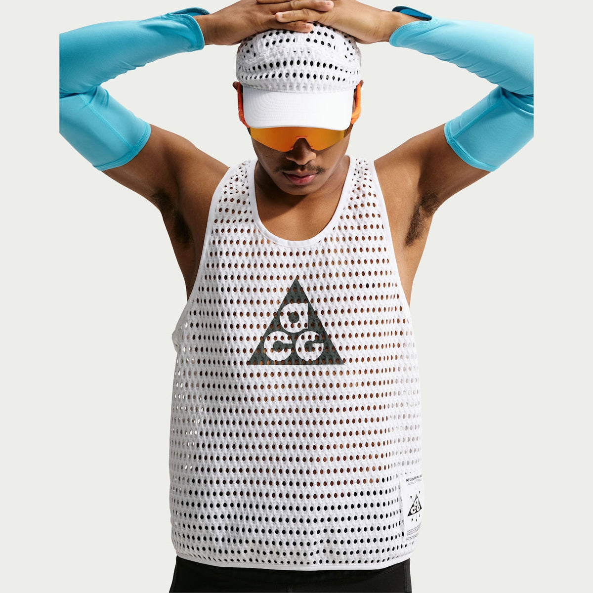 NIKE ACG Radical AirFlow Dri-FIT Trail Running Tank Top Mens APPAREL - Mens Tanks WHITE/ANTHRACITE
