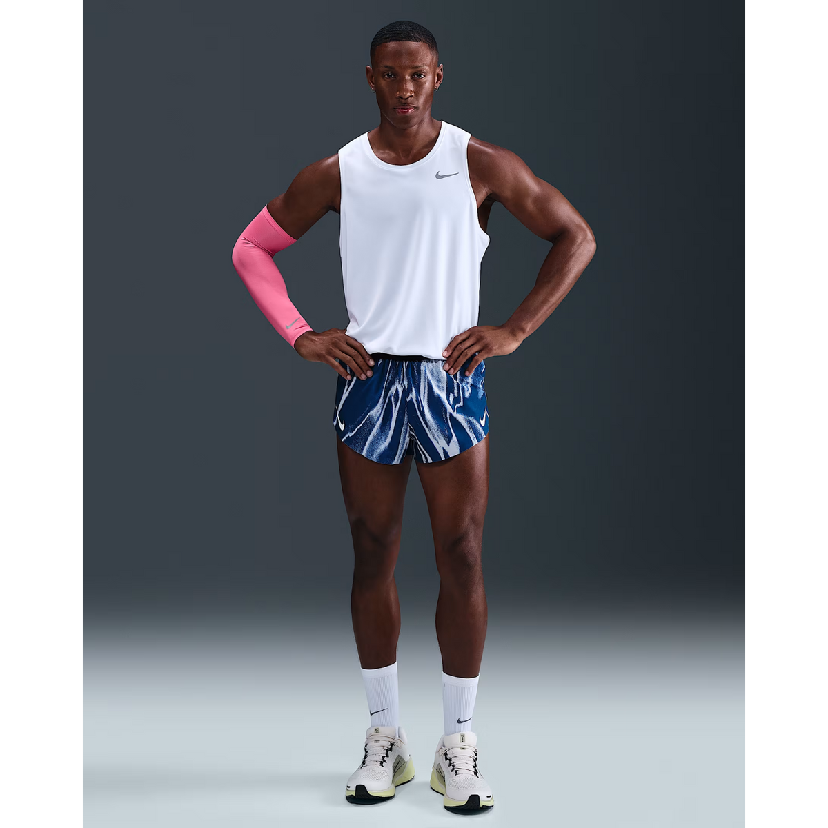 NIKE AeroSwift Dri-FIT ADV 5cm Running Shorts Mens APPAREL - Mens Shorts COASTAL BLUE/WHITE