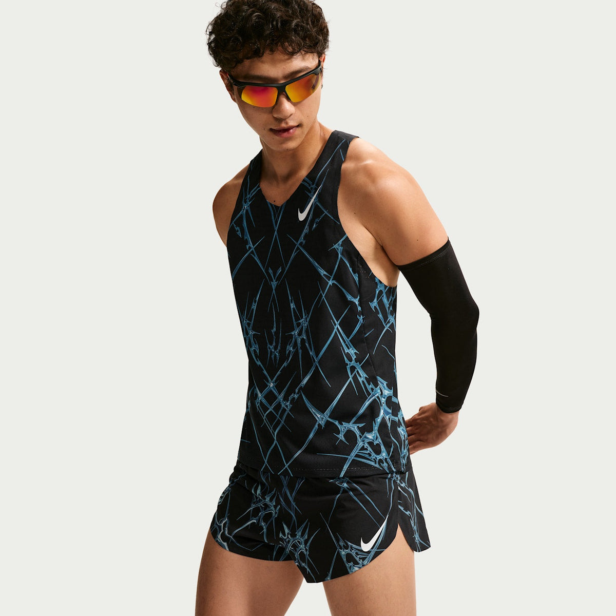 NIKE AeroSwift Dri-FIT ADV Printed Running Shorts Mens APPAREL - Mens Shorts