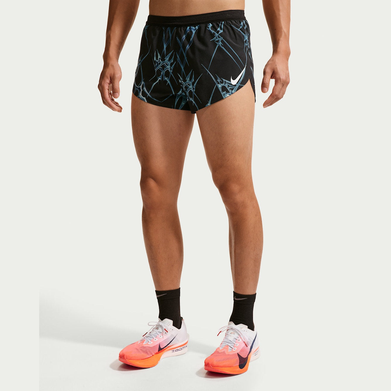 NIKE AeroSwift Dri-FIT ADV Printed Running Shorts Mens APPAREL - Mens Shorts XS