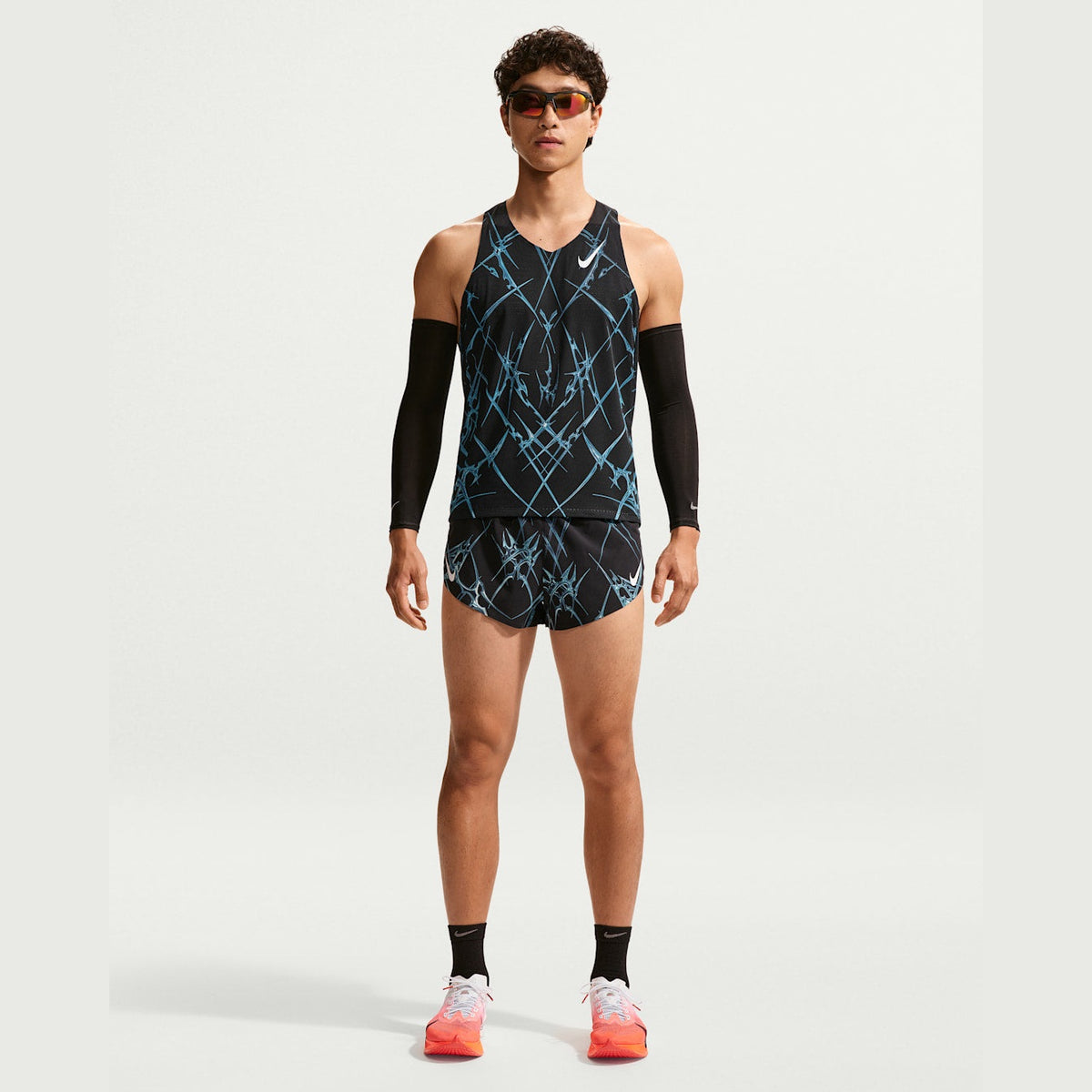 NIKE AeroSwift Dri-FIT ADV Printed Running Shorts Mens APPAREL - Mens Shorts