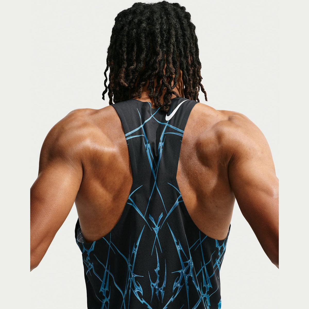 NIKE AeroSwift Dri-FIT ADV Printed Running Singlet Mens APPAREL - Mens Singlets