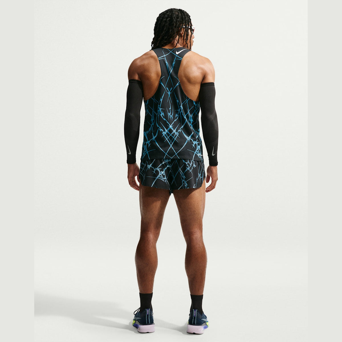 NIKE AeroSwift Dri-FIT ADV Printed Running Singlet Mens APPAREL - Mens Singlets