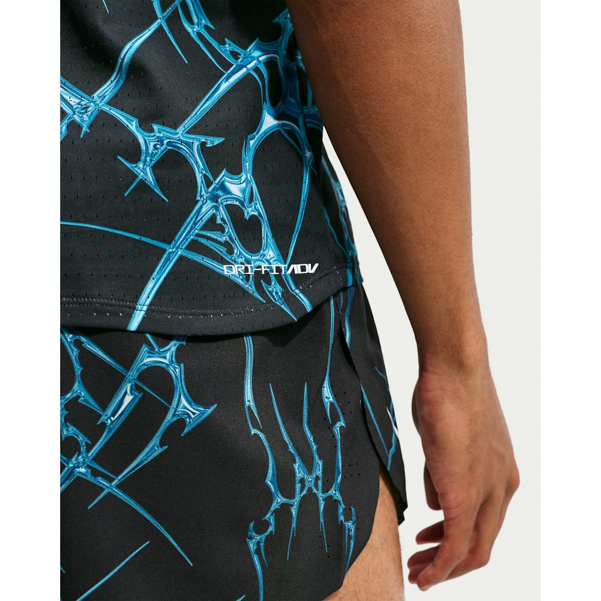 NIKE AeroSwift Dri-FIT ADV Printed Running Singlet Mens APPAREL - Mens Singlets