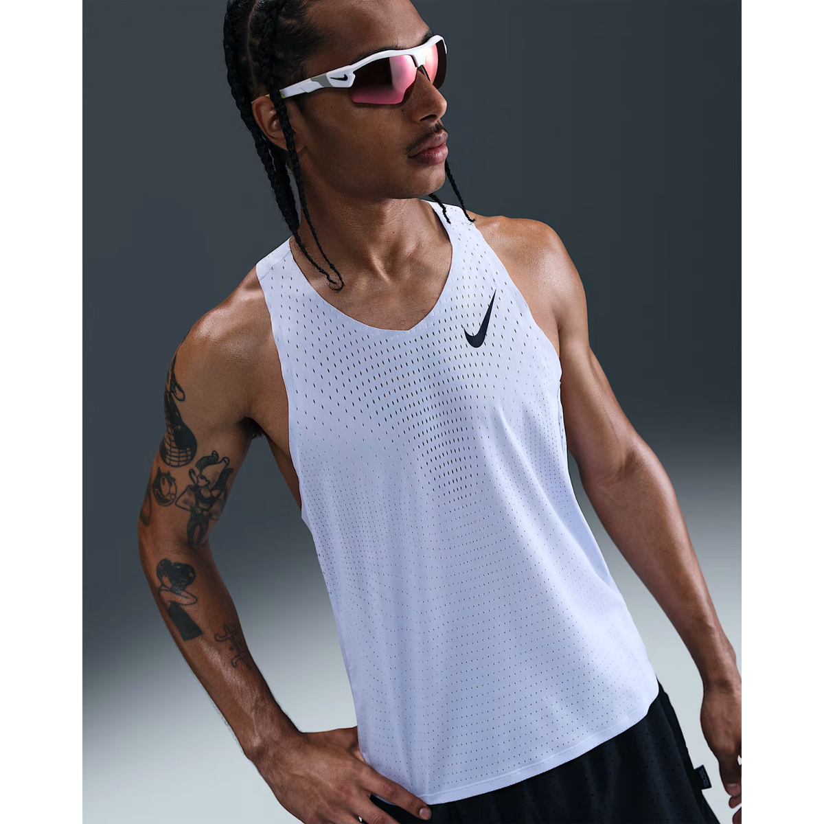 NIKE AeroSwift Dri-FIT ADV Running Vest Mens APPAREL - Mens Singlets