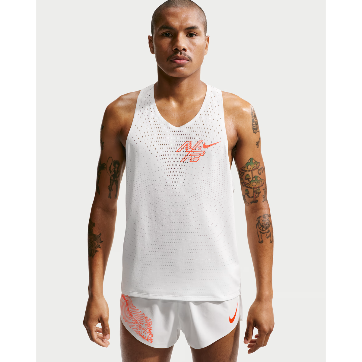 NIKE AeroSwift Dri-FIT ADV Running Vest Mens APPAREL - Mens Singlets SUMMIT WHITE