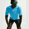 NIKE AeroSwift Dri-FIT ADV Short-Sleeve Running Top Mens APPAREL - Mens T-Shirts LT CURRENT BLUE/BLACK