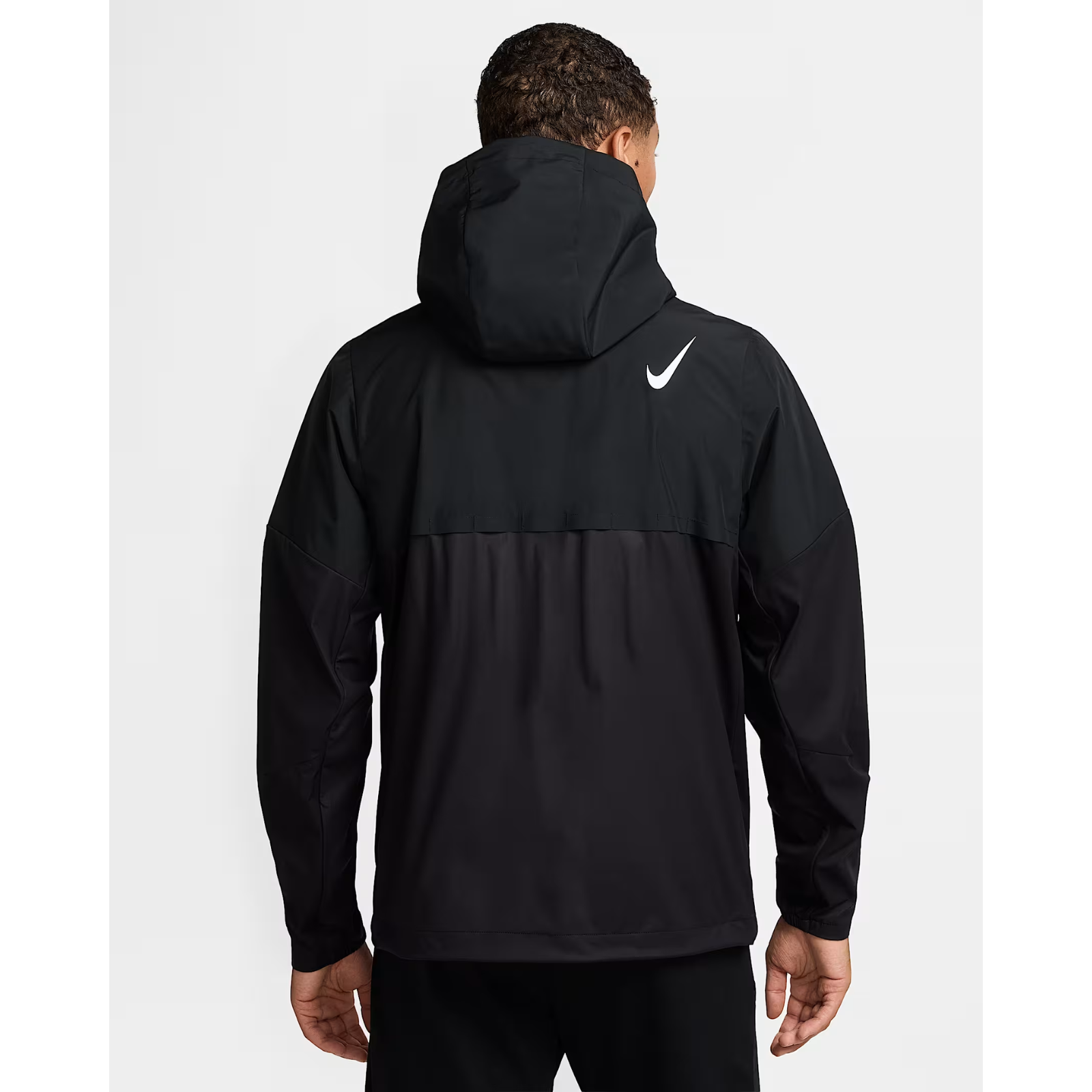 NIKE AeroSwift Storm-FIT Aerogami Running Jacket Men's APPAREL - Mens Jackets BLACK/SUMMIT WHITE