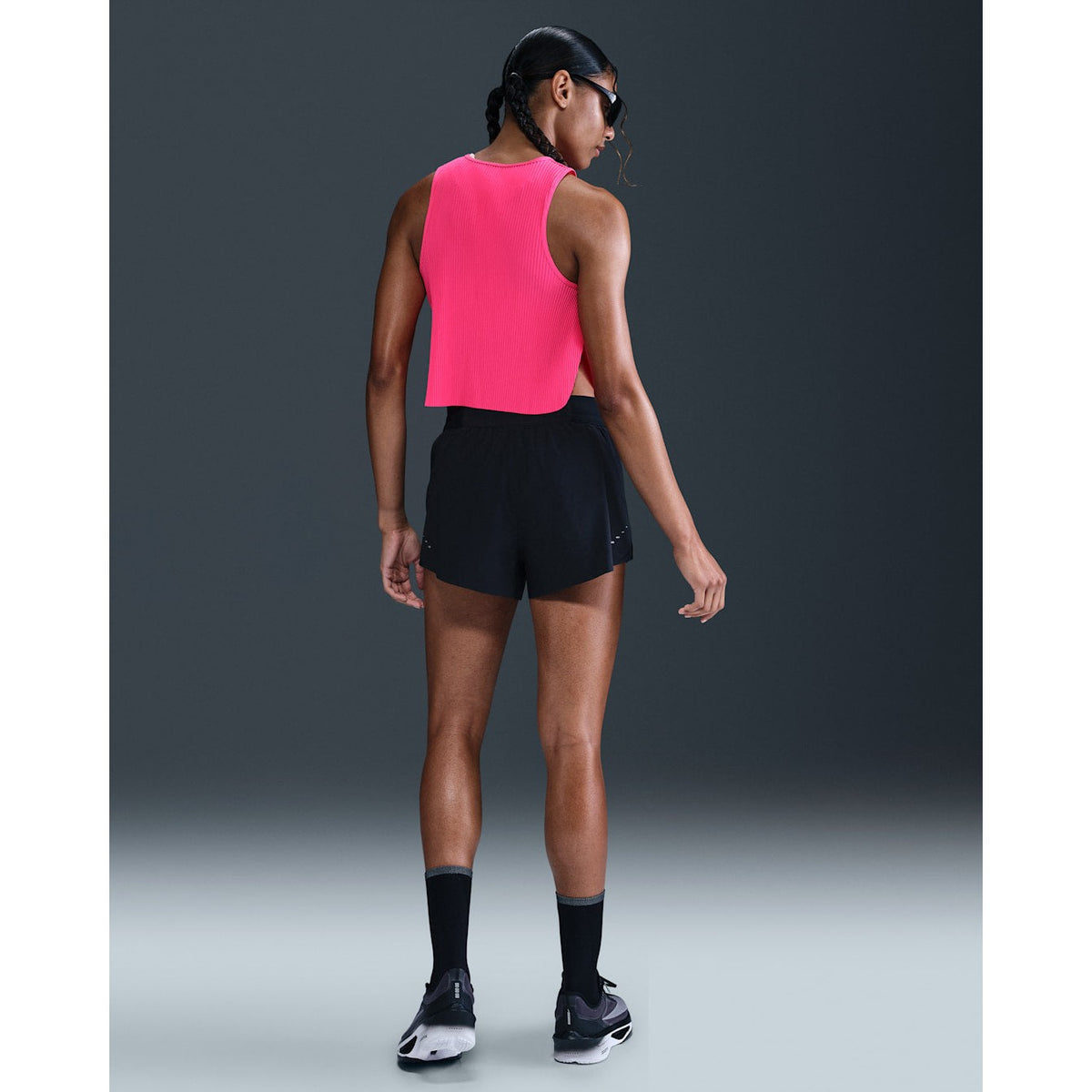 NIKE Aeroswift Dri-FIT ADV Cropped Running Tank Top Womens APPAREL - Womens Tanks