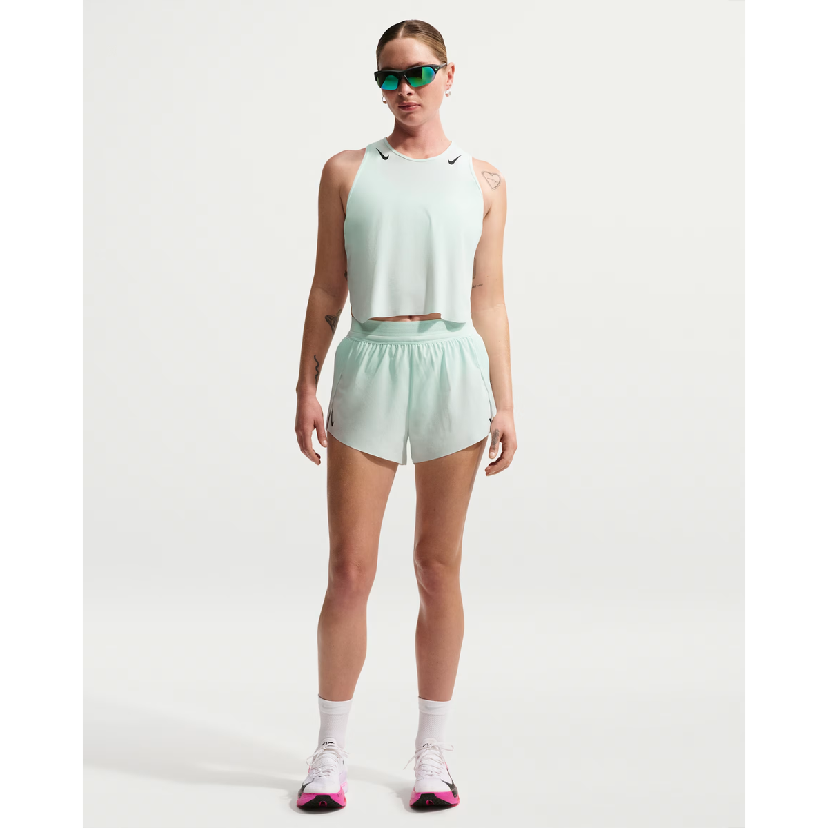 NIKE Aeroswift Dri-FIT ADV Cropped Running Tank Top Womens APPAREL - Womens Tanks