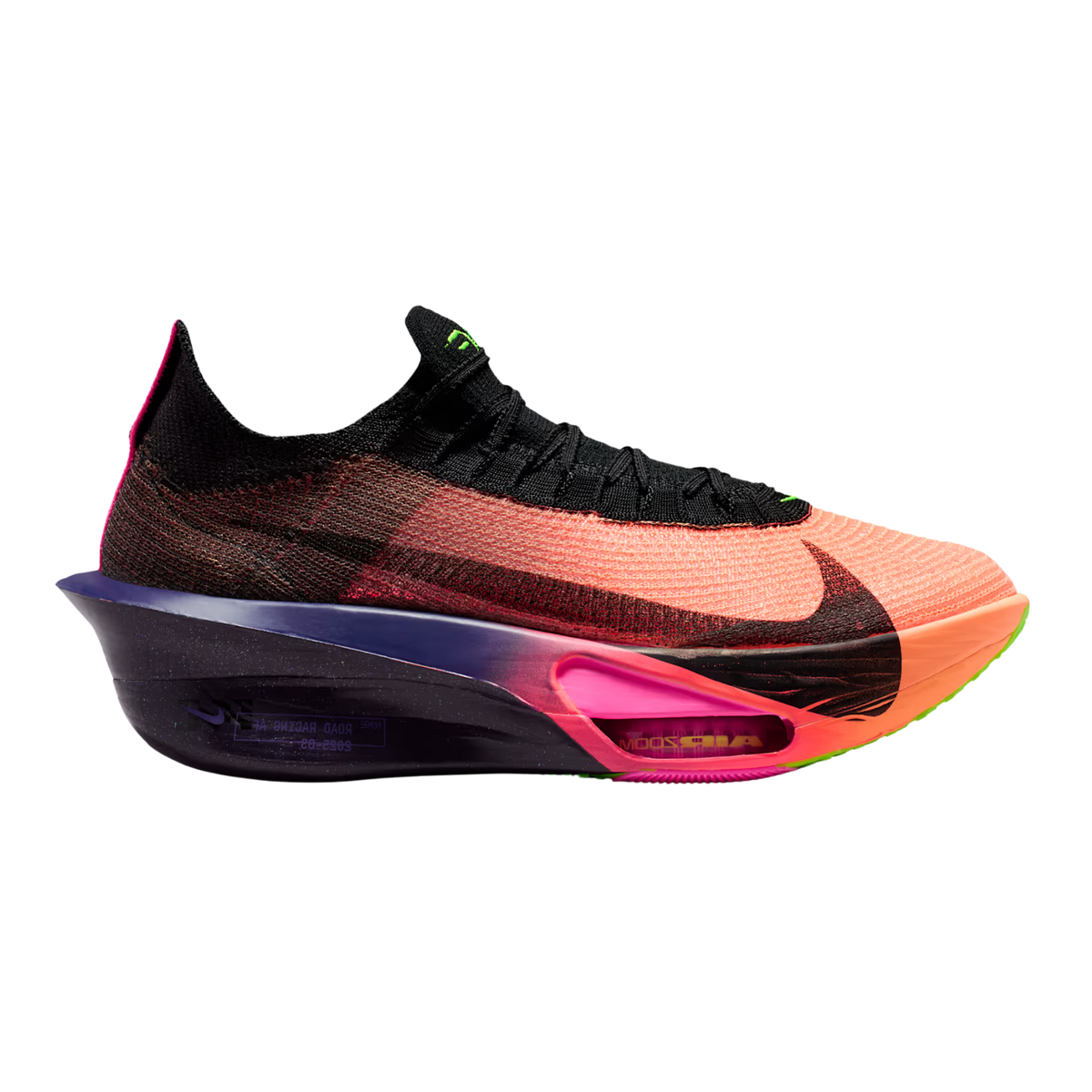 NIKE Air Zoom Alphafly Next%3 GLAM Mens FOOTWEAR - Mens Carbon Plate ORANGE PULSE/BLACK
